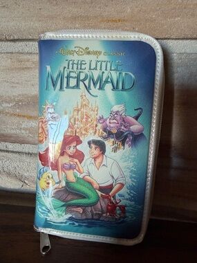 Disney The Little Mermaid VHS Zip Wallet - Cream & Black Interior